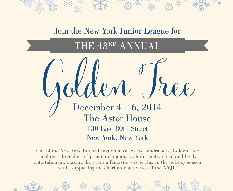 The New York Junior League’s Most Festive Fundraiser: Golden Tree